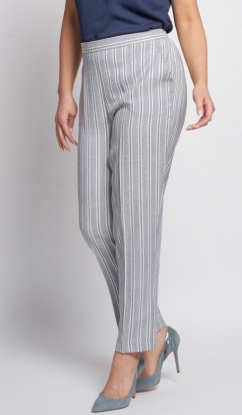 Pinns Iris Elasticated Waist Striped Trousers